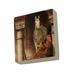 At Görseli Printed Natural Stone Magnet