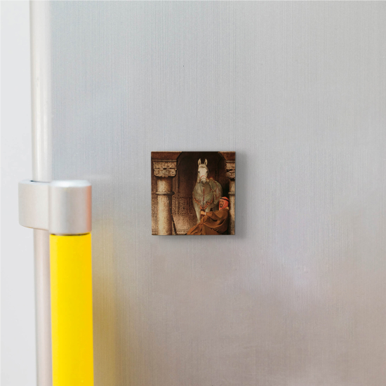 At Görseli Printed Natural Stone Magnet