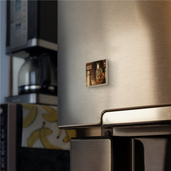 At Görseli Printed Natural Stone Magnet