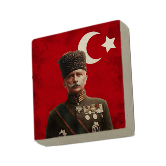 Fahreddin Paşa Baskılı Doğal Taş Magnet