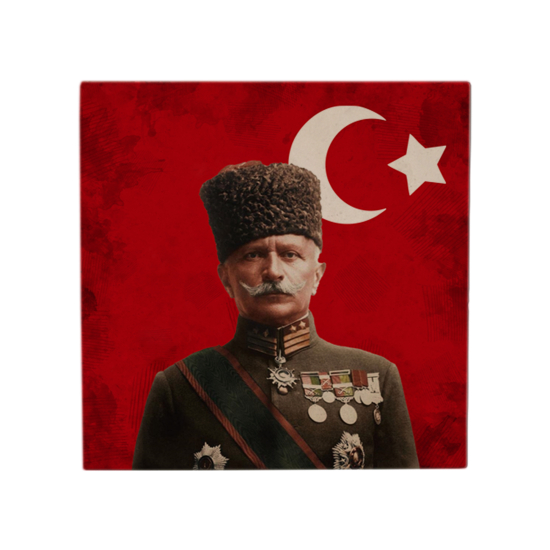 Fahreddin Paşa Baskılı Doğal Taş Magnet