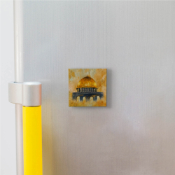 Kudüs, Mescid-i Aksa, Kubbet-üs Sahra Baskılı Doğal Taş Magnet