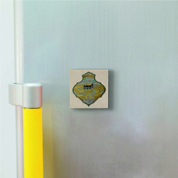 Kabe-i Şerif Görseli Printed Natural Stone Magnet