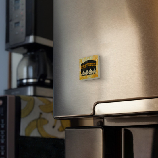 Kabe Çizimi Baskılı Doğal Taş Magnet