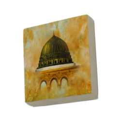Medine, Mescid-i Nebevi Görseli Baskılı Doğal Taş Magnet