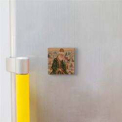 Mawlana Printed Natural Stone Magnet