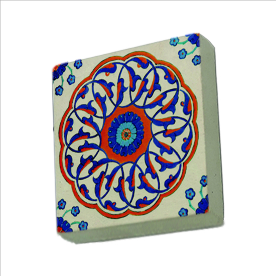 Çini Deseni Printed Natural Stone Magnet