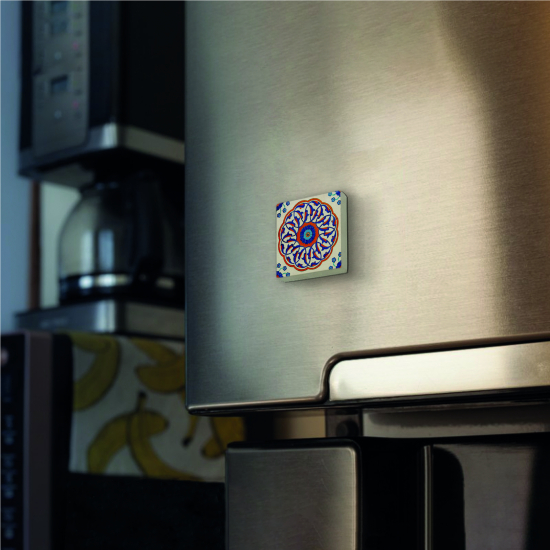 Çini Deseni Printed Natural Stone Magnet