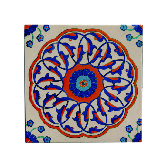 Çini Deseni Printed Natural Stone Magnet