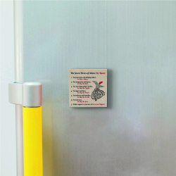 Mevlana'nın 7 Öğüdü (İngilizce) Printed Natural Stone Magnet