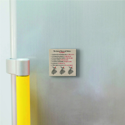 Mevlana'nın 7 Öğüdü (İngilizce) Printed Natural Stone Magnet