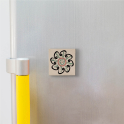 Bursa Ulu Camii Arapça Şems Suresi Hat Eseri Printed Natural Stone Magnet