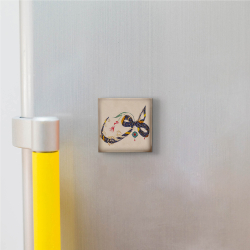 "Hû" Printed Natural Stone Magnet