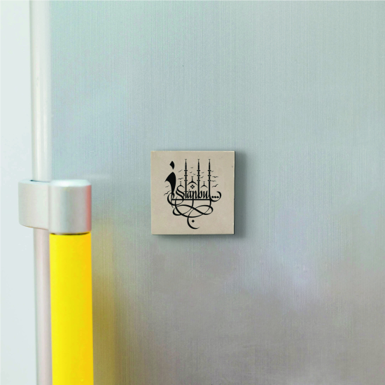 “İstanbul” Printed Natural Stone Magnet