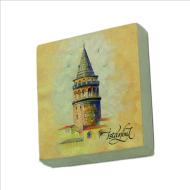 Galata Kulesi Printed Natural Stone Magnet
