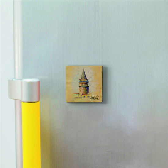 Galata Kulesi Printed Natural Stone Magnet