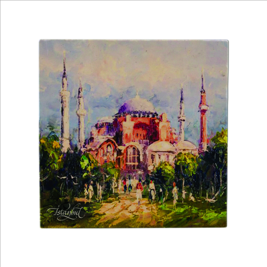 Ayasofya Camii Printed Natural Stone Magnet