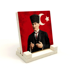 Dua Eden Atatürk Baskılı Doğal Taş Masaüstlük