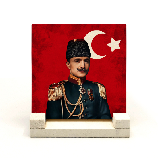 Enver Paşa Baskılı Doğal Taş Masaüstlük