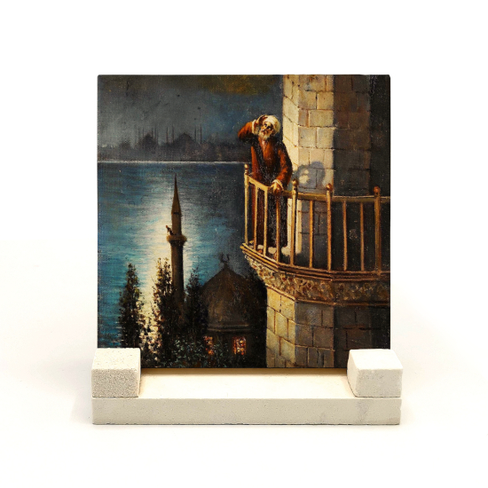 Müezzin Tablosu Printed Natural Stone Tabletop