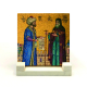 Fatih Sultan Mehmet ve Rum Ortodoks Patriği Mozaiği Printed Natural Stone Tabletop Fatih Sultan Mehmet ve Rum Ortodoks Patriği Mozaiği Printed Natural Stone Tabletop