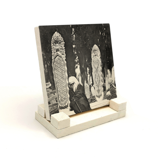 Osmanlı Mezar Taşı Printed Natural Stone Tabletop