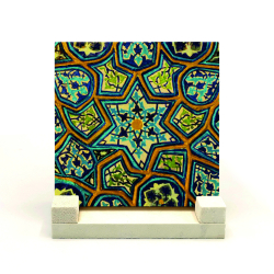 Bursa Yeşil Camii Mihrap Motifi Printed Natural Stone Tabletop