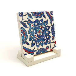 Rüstem Paşa Camii Çini Deseni Printed Natural Stone Tabletop