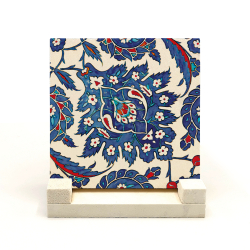 Rüstem Paşa Camii Çini Deseni Printed Natural Stone Tabletop
