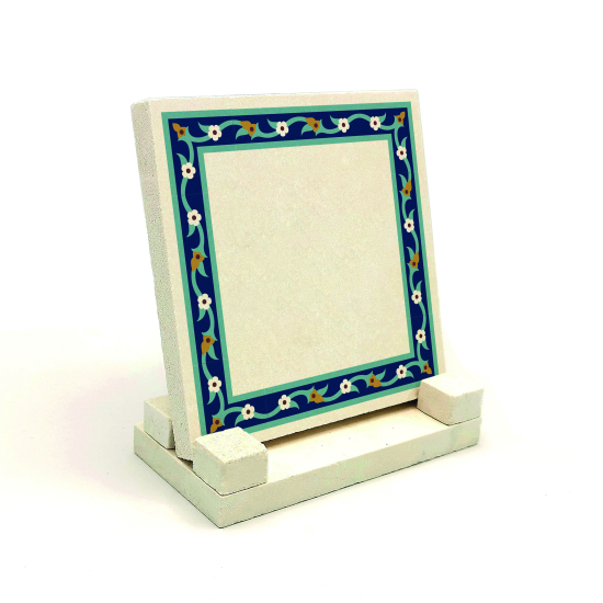 Kenar Deseni / Görsel Baskılı Doğal Taş Masaüstlük