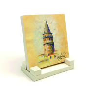 Galata Kulesi Printed Natural Stone Tabletop