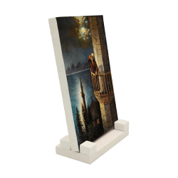 Müezzin Tablosu Printed Natural Stone Tabletop