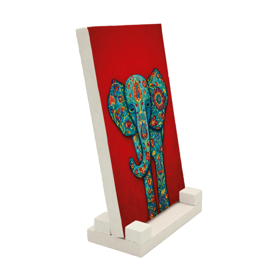 Motifli Fil Printed Natural Stone Tabletop