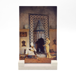 Osman Hamdi Bey - Kahve Ocağı Tablosu Printed Natural Stone Tabletop