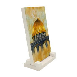 Kudüs, Mescid-i Aksa, Kubbet-üs Sahra Printed Natural Stone Tabletop