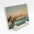 19. yy Osmanlı Saltanat Kayığı Tablosu Printed Natural Stone Tabletop