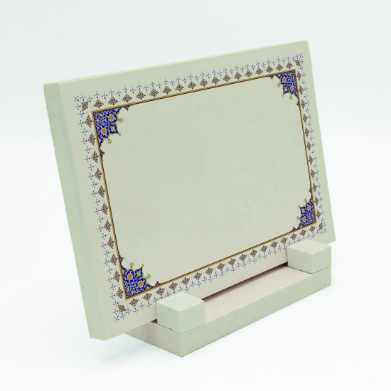 İsim Yazılabilir, Kenar Deseni  Printed Natural Stone Tabletop