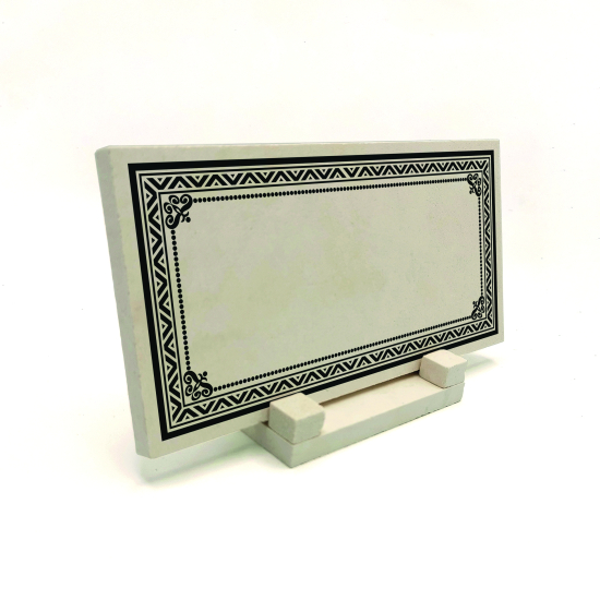 Kenar Deseni / Görseli Baskılı Doğal Taş Masaüstlük