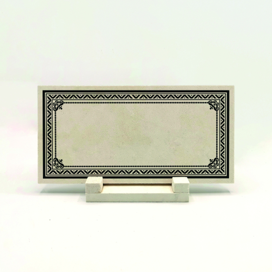 Kenar Deseni / Görseli Baskılı Doğal Taş Masaüstlük