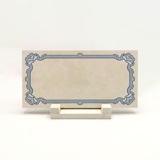 Kenar Deseni / Görseli Baskılı Doğal Taş Masaüstlük