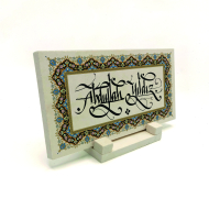 Kenar Deseni / Görseli Baskılı Doğal Taş Masaüstlük