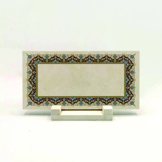 Kenar Deseni / Görseli Baskılı Doğal Taş Masaüstlük