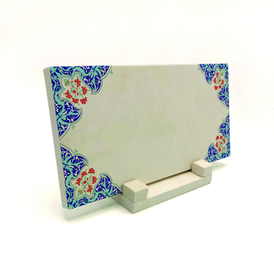 Kenar Deseni / Görseli Baskılı Doğal Taş Masaüstlük