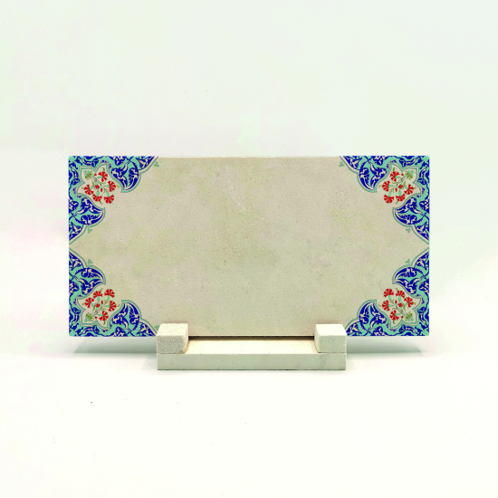 Kenar Deseni / Görseli Baskılı Doğal Taş Masaüstlük