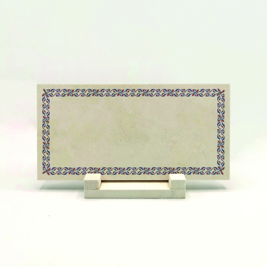 Kenar Deseni / Görseli Baskılı Doğal Taş Masaüstlük