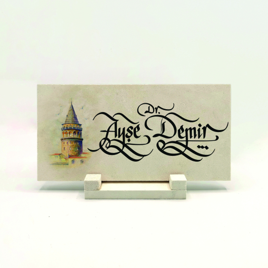 Kenar Deseni / Görseli Printed Natural Stone Tabletop