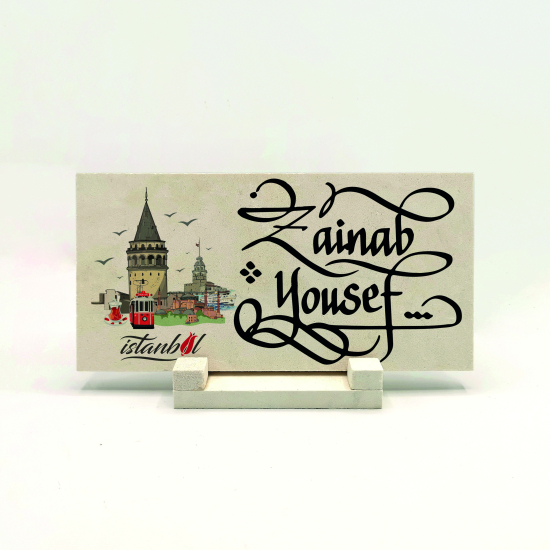 Kenar Deseni / Görseli Printed Natural Stone Tabletop