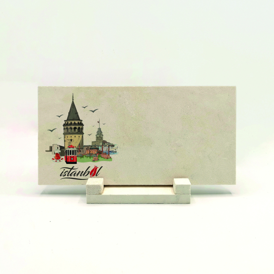 Kenar Deseni / Görseli Printed Natural Stone Tabletop