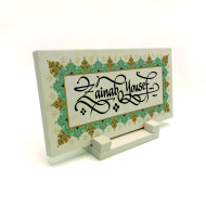 Kenar Deseni / Görseli Baskılı Doğal Taş Masaüstlük