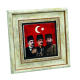 Üç Paşalar: Talat Paşa, Enver Paşa, Cemal Paşa Printed Natural Stone with Frame